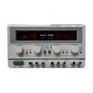 Triple Output
Auto Tracking
Auto Series and Parallel Operation
Constant Voltage and Constant Current Operation
Low Ripple and Noise
Internal Select for Continuous or Dynamic Load
Overload and Reverse Polarity Protection
3 1/2 Digits 0.5" LED Display
5V, 3A Fixed Output