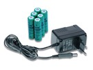 A 1083 Power supply adapter with 6 pcs NiMH bateries, type AA