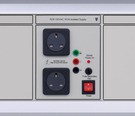The 7076 is a basic 110V AC fixed power supply module. It provides an isolated supply from the mains input of the CalBench, offering a solution to users with 220V AC systems that require a separate 110V AC output. Two mains output sockets are provided, the type can be customer specified. Types include UK 13A, Euro Schuko 16A, US 15A, and Indian Round Pin 15A.