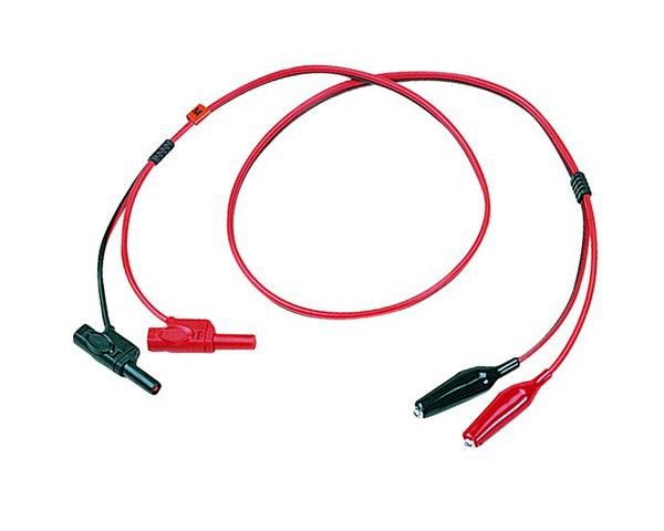 Test Lead, Banana to Alligator, European Terminal, Max. Current 3A, 1000mm