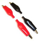 GLC-01 Alligator Clips (2 Black / 2 Red) for GLC-9000