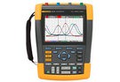 As the first two and four-channel portable scopes safety rated CAT III 1000V / CAT IV 600V, the Fluke ScopeMeter® 190 Series II combines an unprecedented level of performance, ruggedness, and portability. You can choose from 60MHz, 100MHz, 200MHz or 500MHz bandwidth models, with real-time sampling rates up to 5 GS/s and 200 ps resolution to capture noise and other disturbances. Both models feature deep memory—up to 10,000 samples per channel— so you can examine very small parts of the waveform in detail. And both are IP-51 rated to withstand dust, drips, humidity, and wide temperature variations. Fluke ScopeMeter test tools are hand-held battery operated, designed to meet the demands of field service professionals.
