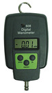 Single input manometer with +/-60inH2O range. Four units of measure: inH2O, mbar, KPa, PSI and mmH20. Backlight display.