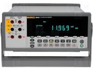 The Fluke 8808A multimeter has a broad range of functions, measuring volts, ohms and amps with a basic V dc accuracy of 0.015%. The meter is easy to use and include innovative functions to simplify routine testing and precision 4 wire resistance measurements.