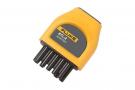Voltage/current probe adapter for Fluke 500 Series Battery Analyzers.