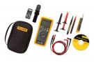 A True-rms multimeter kit, with DMM, probes, clips, temperature measurements and non-contact voltage detection.