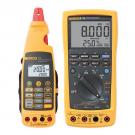 Fluke 789 loop calibration multimeter has a 24-Volt loop supply reducing the need for taking a separate power supply when doing offline transmitter testing. 
Fluke 773 milliamp clamp meter is accurate, saves time & money by measuring output signals without bringing down the system, and adds simultaneous mA source/measure. 